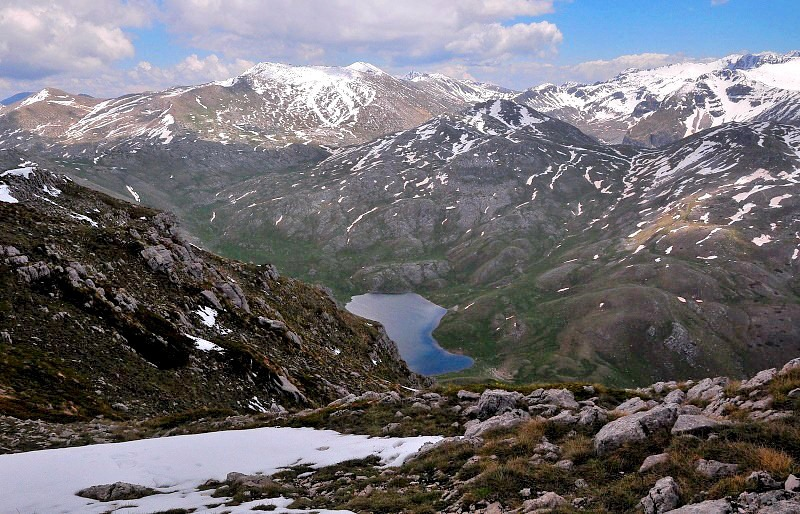 Cima ZIS, Monte Morrone e lago della Duchessa