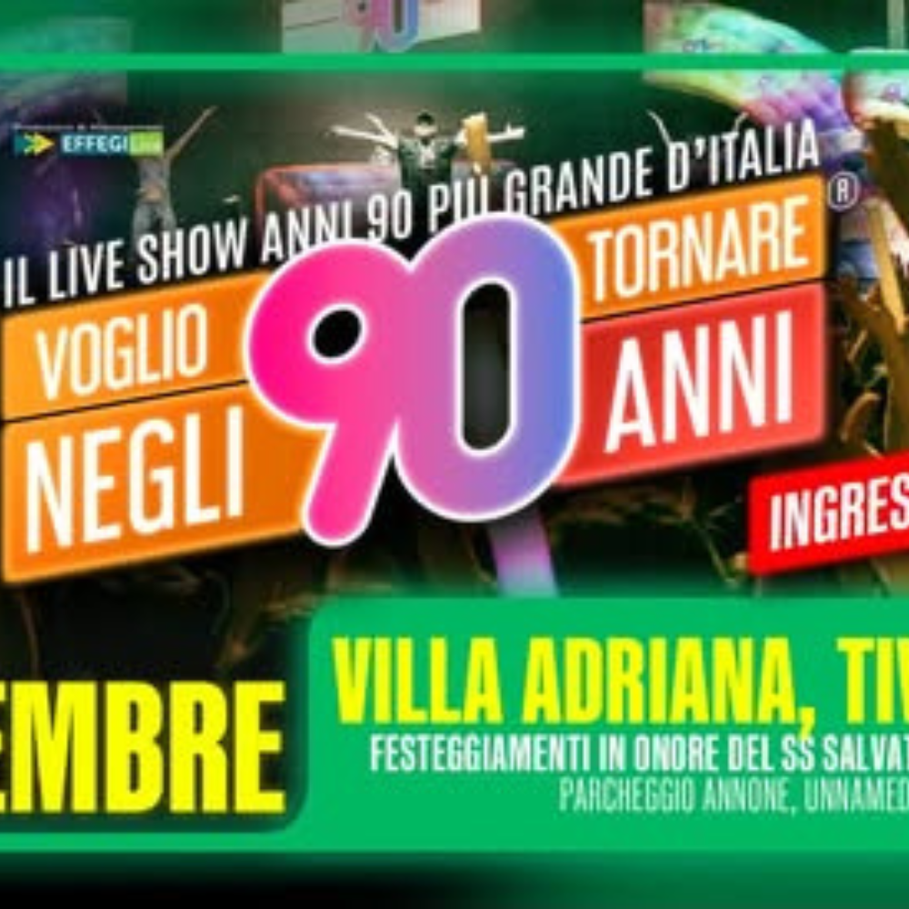 VILLA ADRIANA TORNA NEGLI ANNI ’90