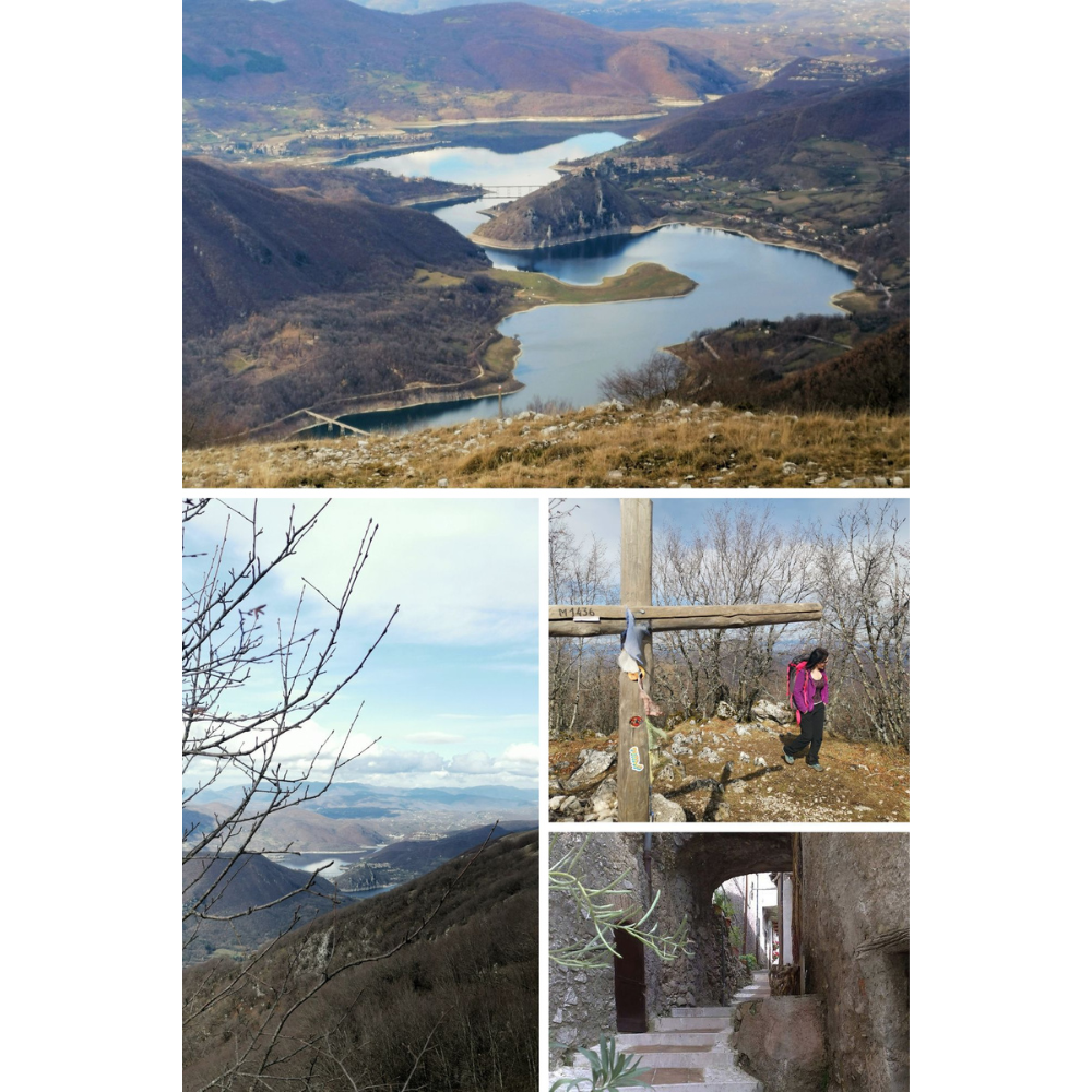 Il Monte Cervia e gli splendidi paesaggi del Lago del Turano