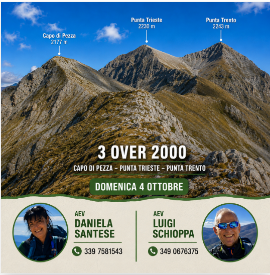 Capo di Pezza, Punta Trieste e Trento (3 over 2K)