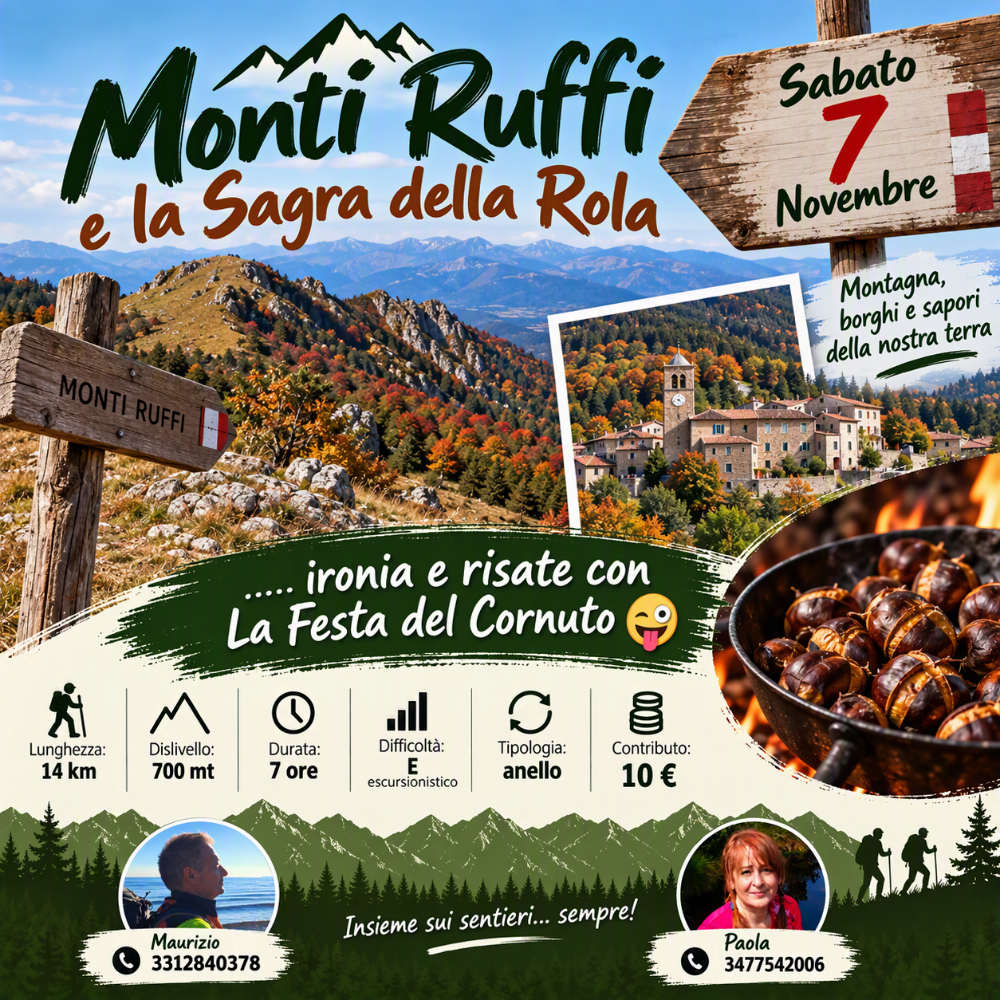 Un giro sui monti Ruffi alla Sagra della Rola (la festa del Cornuto)